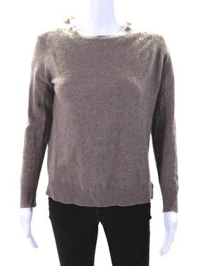 360 Cashmere Women’s Crewneck Sweater in Taupe Size Medium